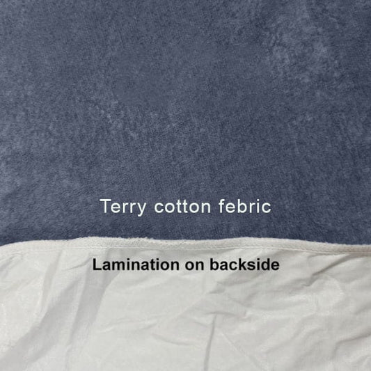 Terry Cotton Protector Blue Color Fitted Style