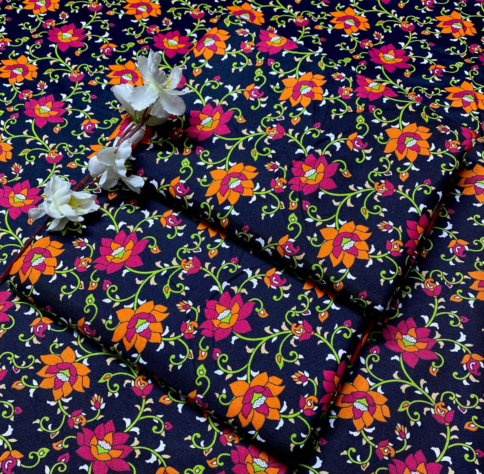 2pc Micro Polo Cotton Unsititched suit -01