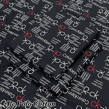 2pc Micro Polo Cotton Unsititched suit -37