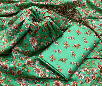 2pc American Cotton Unsititched suit -162
