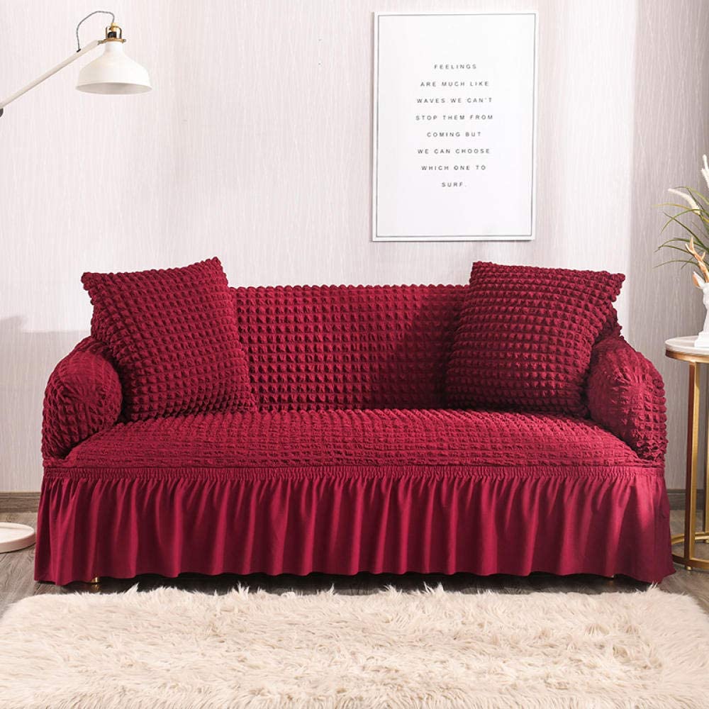 BUBBLE  SOFA COVER - Maroon