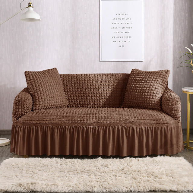 BUBBLE SOFA COVER - Brown