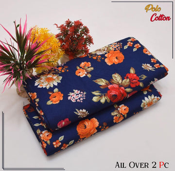 2pc Polo Cotton Unsititched suit -191