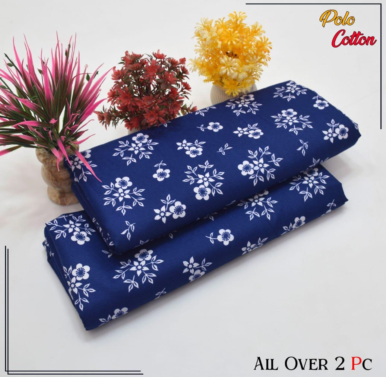 2pc Polo Cotton Unsititched suit -186