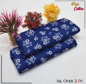 2pc Polo Cotton Unsititched suit -186