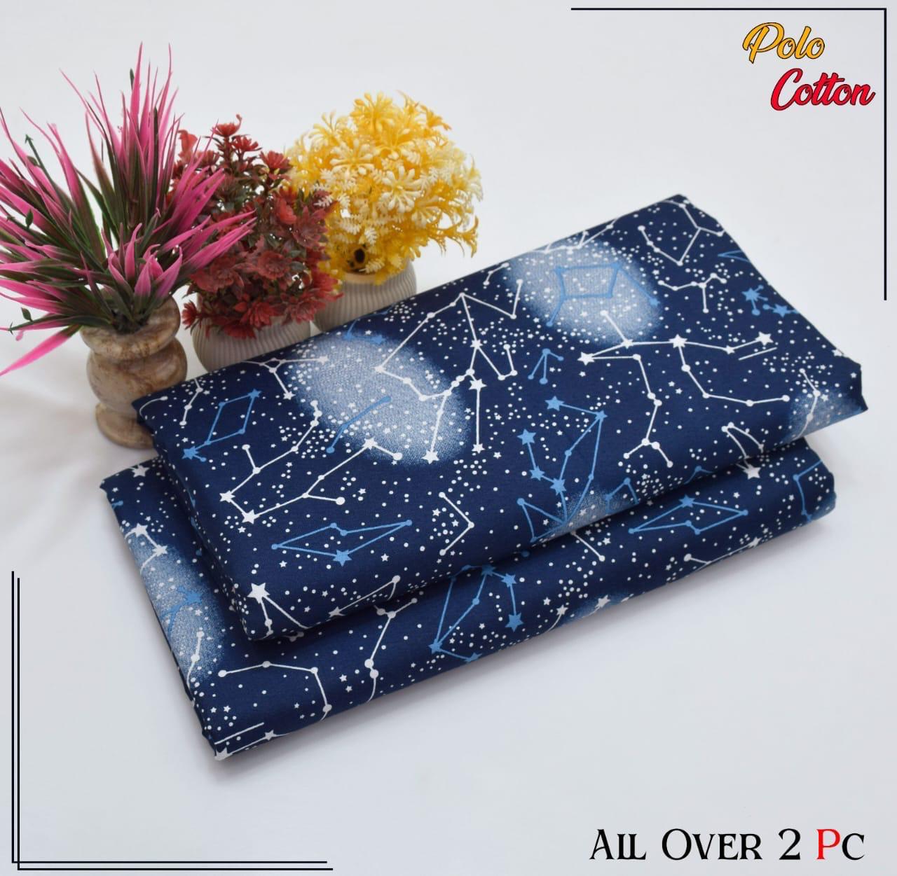 2pc Polo Cotton Unsititched suit -184