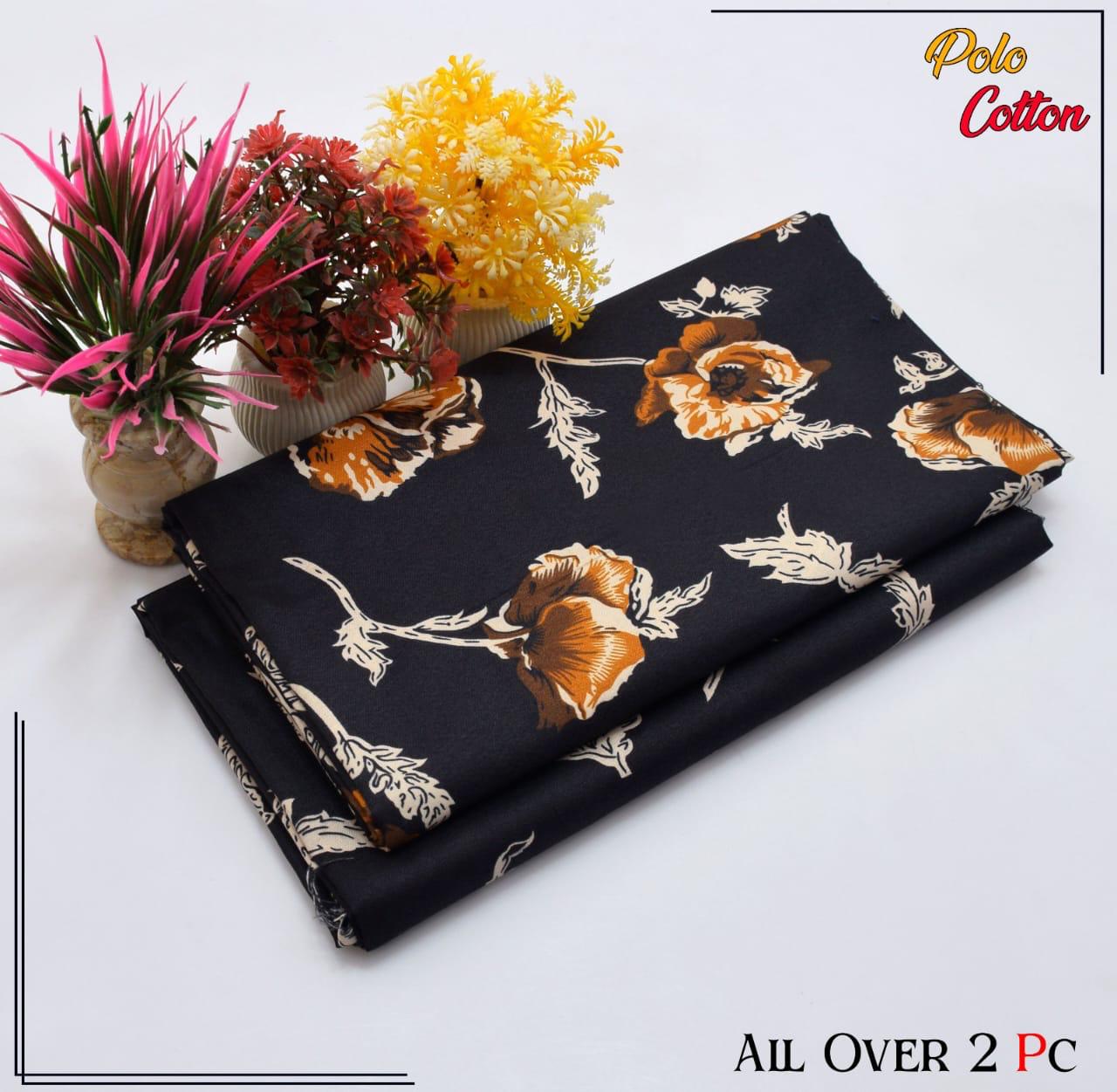 2pc Polo Cotton Unsititched suit -181
