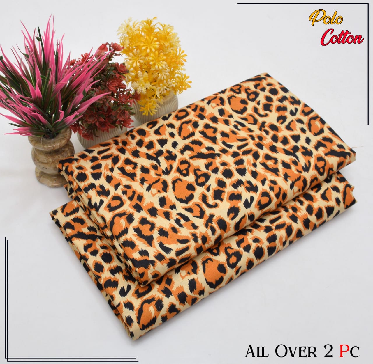 2pc Polo Cotton Unsititched suit -235