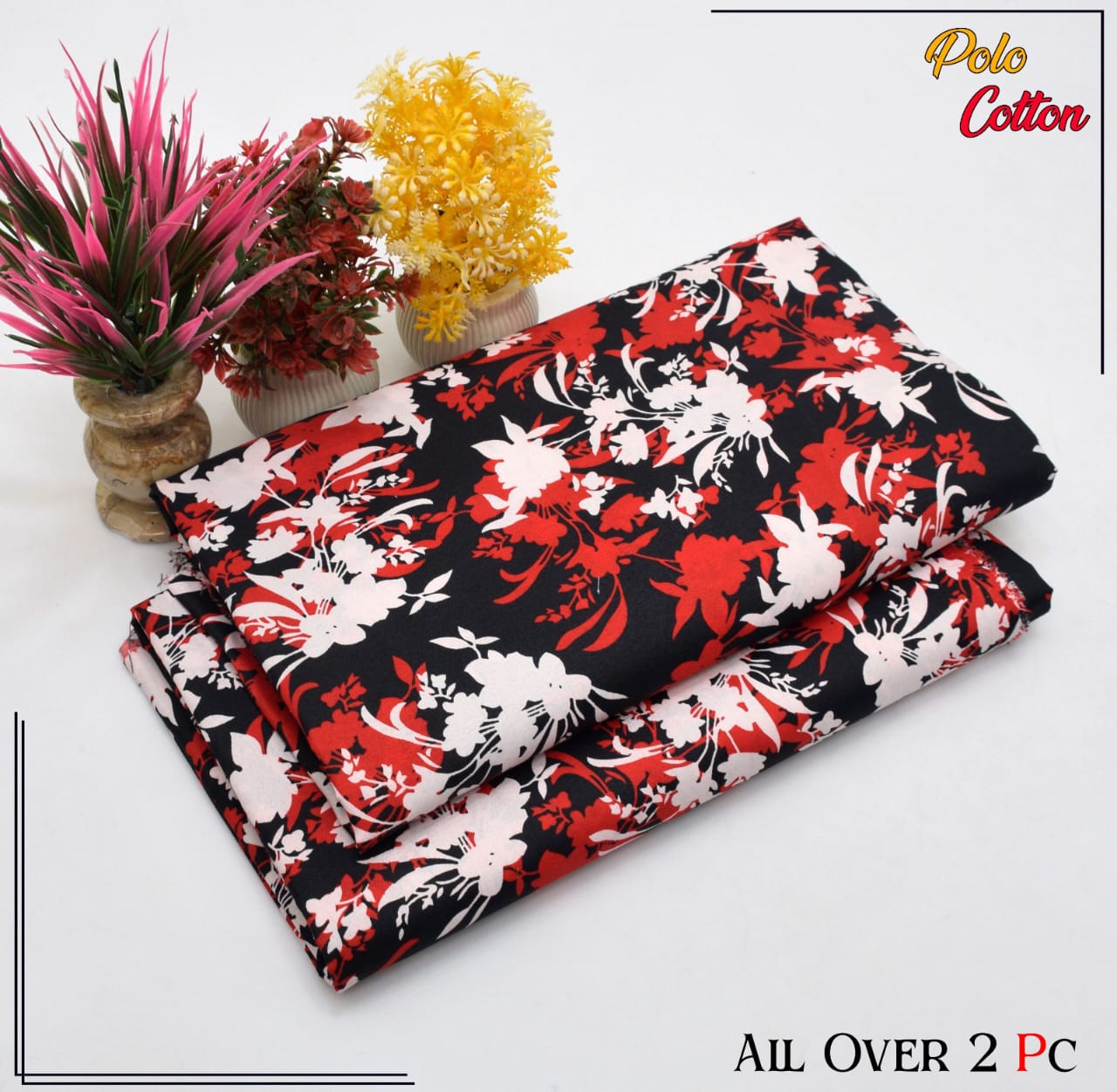 2pc Polo Cotton Unsititched suit -226