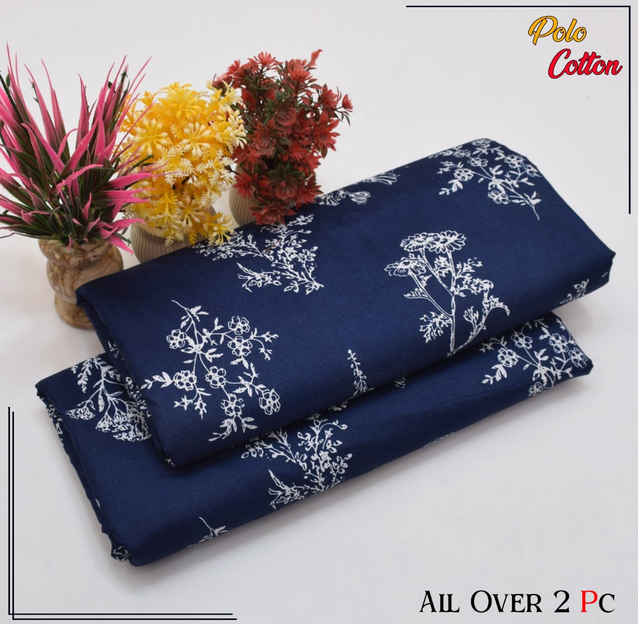2pc Polo Cotton Unsititched suit -224