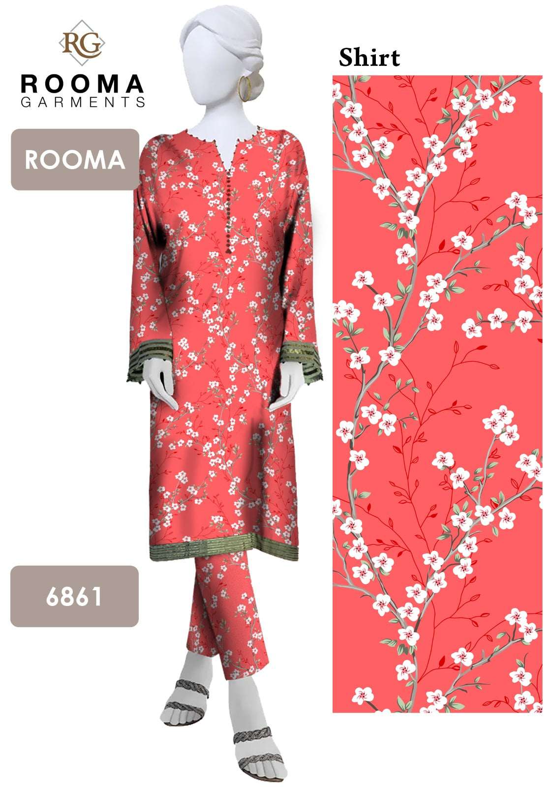 2pc Polo Cotton Unsititched suit -249