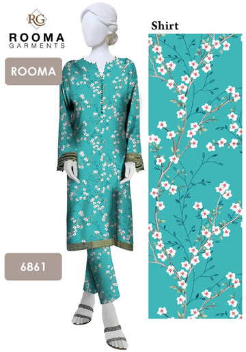 2pc Polo Cotton Unsititched suit -247