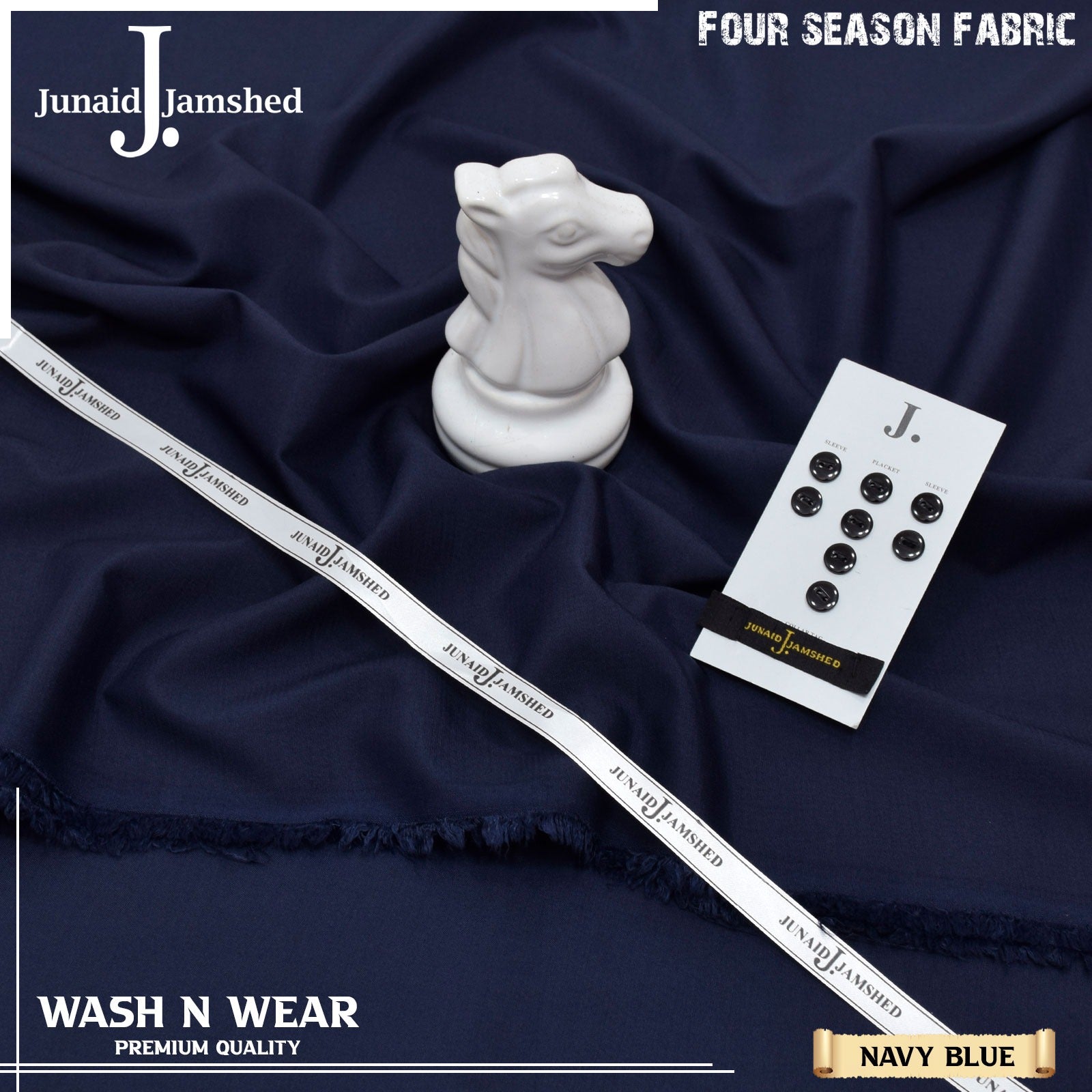 WASH AND WEAR - FOUR SEASON-Navy Blue