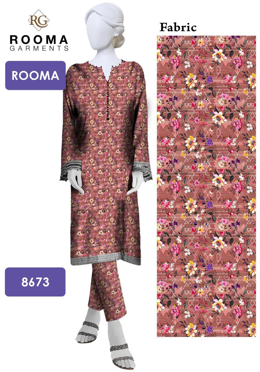 2pc Polo Cotton Unsititched suit -267