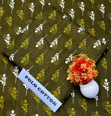 2pc Polo Cotton Unsititched suit -261