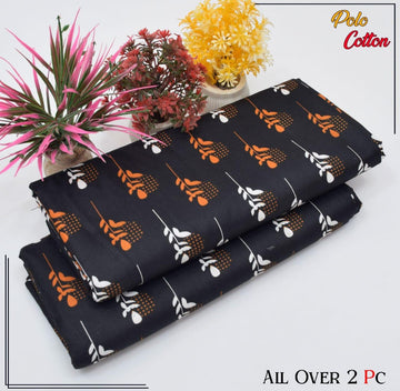 2pc Polo Cotton Unsititched suit -306