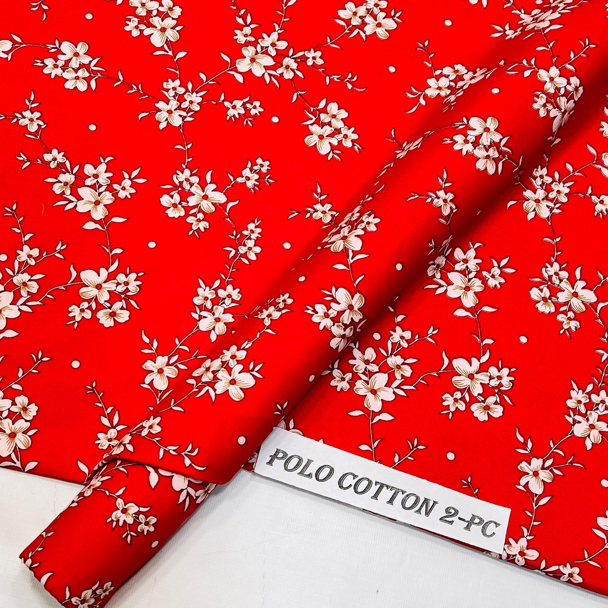 2pc Polo Cotton Unsititched suit -378