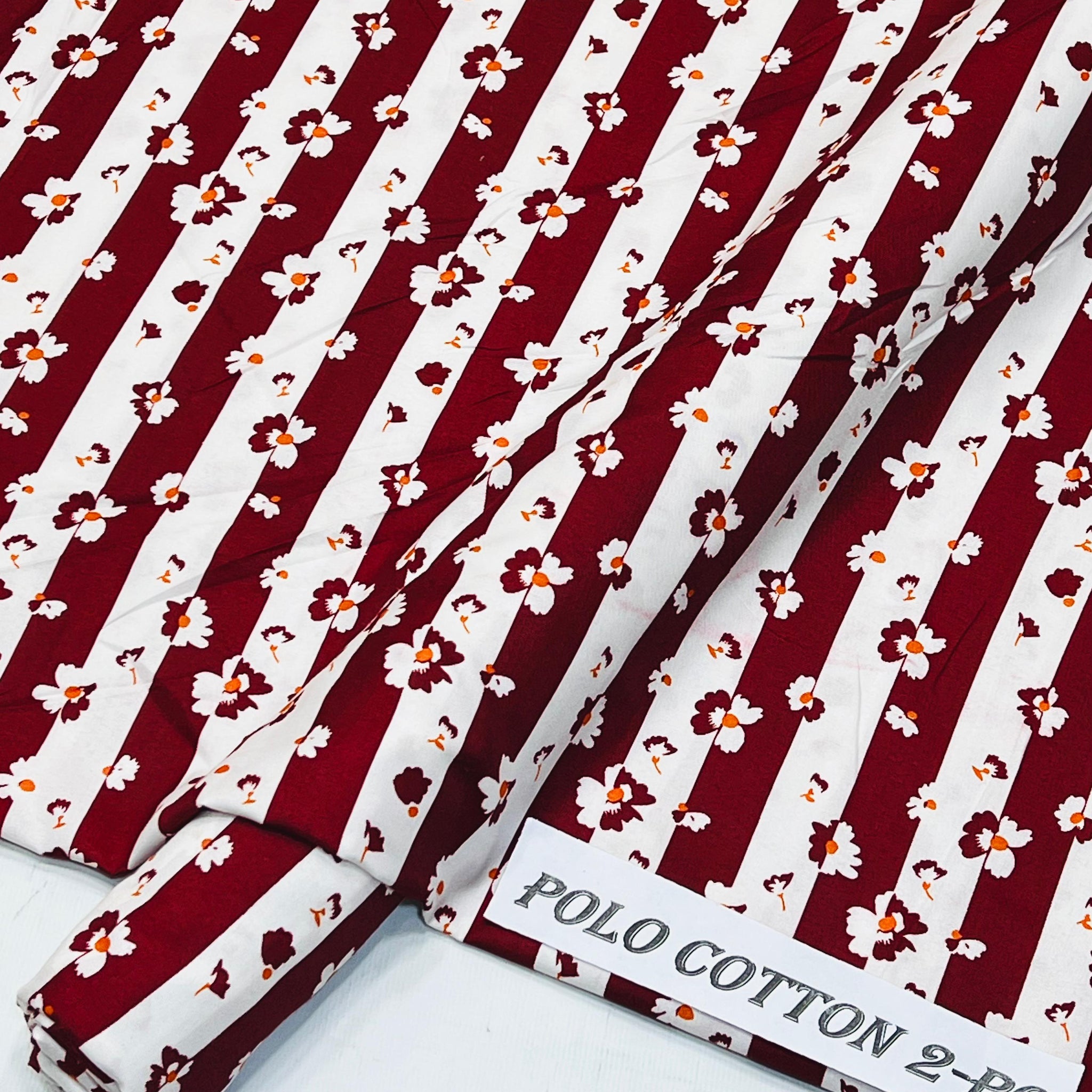 2pc Polo Cotton Unsititched suit -375