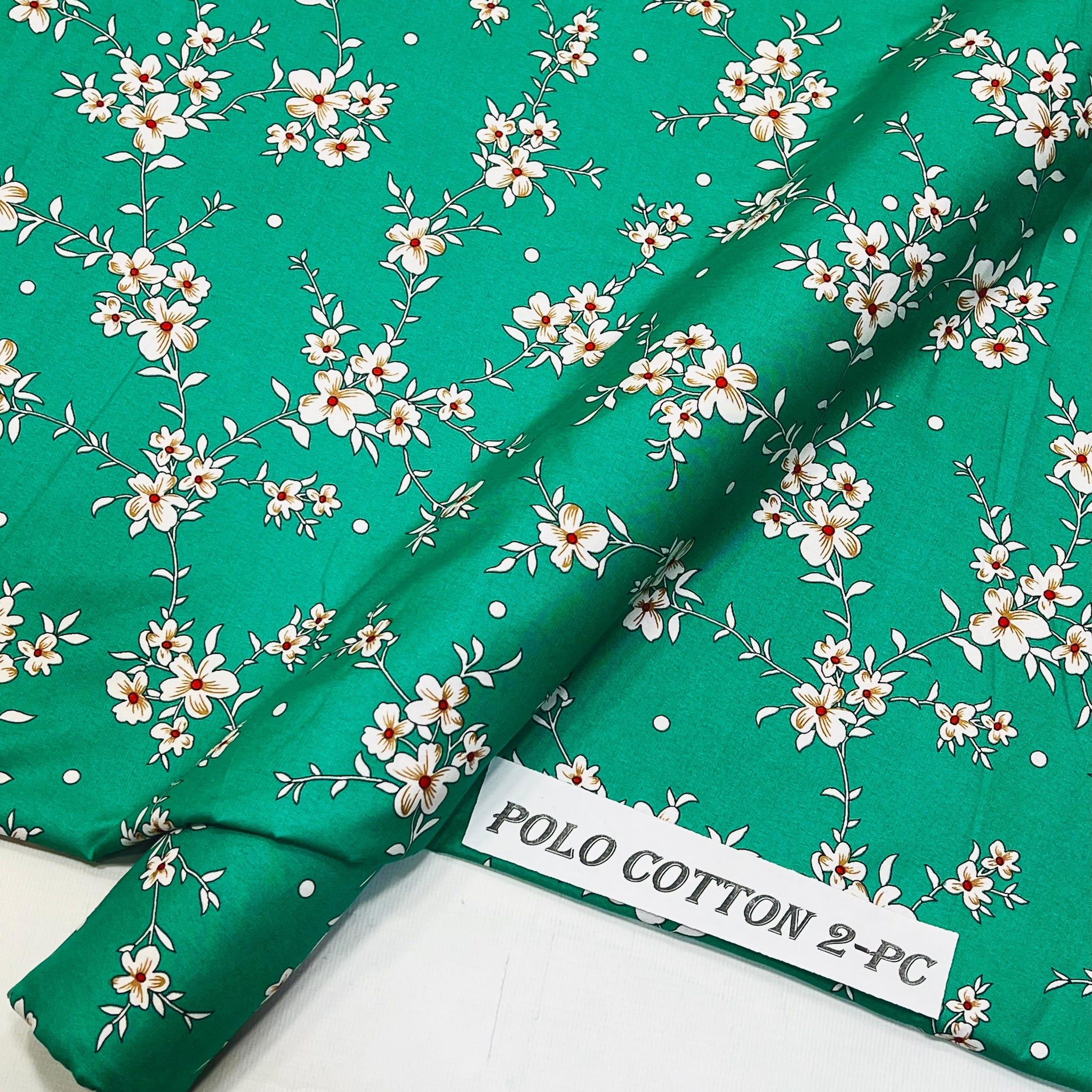 2pc Polo Cotton Unsititched suit -371