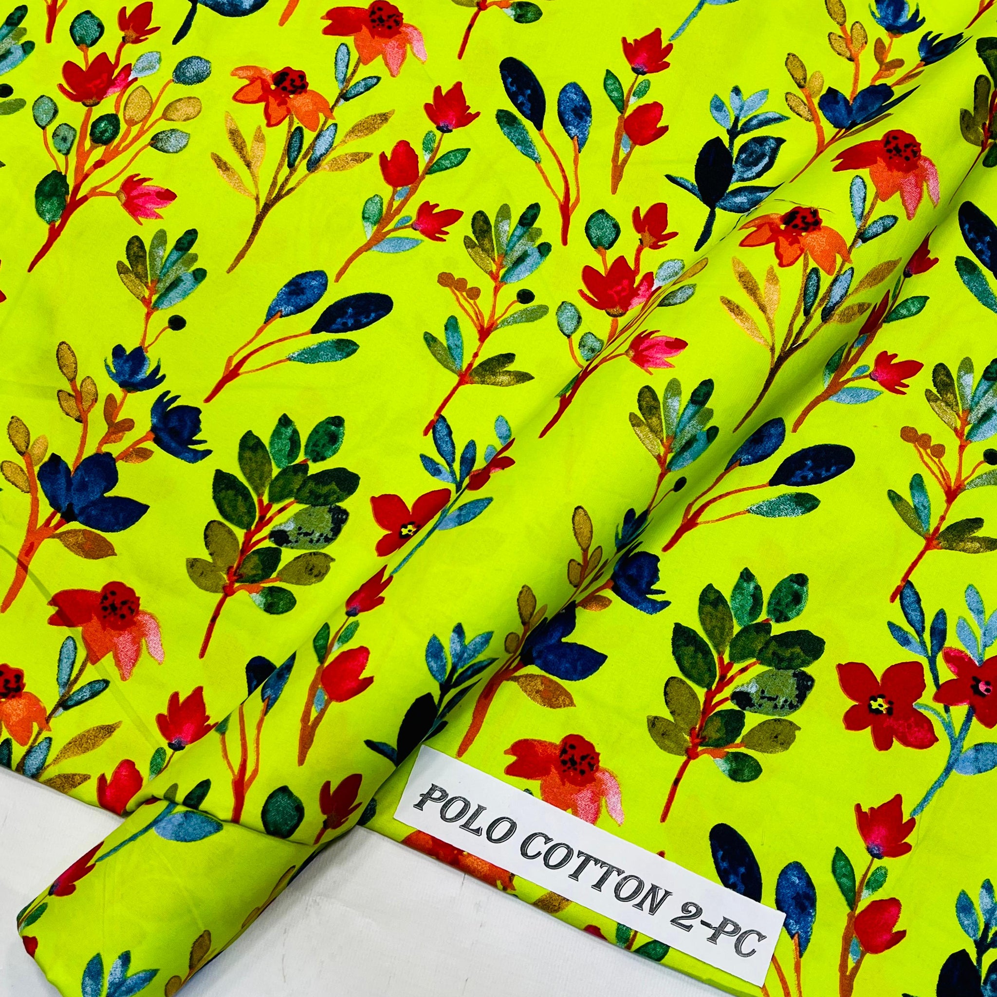 2pc Polo Cotton Unsititched suit -370