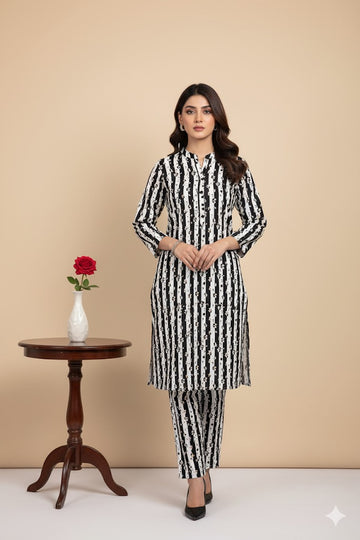 2pc Polo Cotton Unsititched suit -392