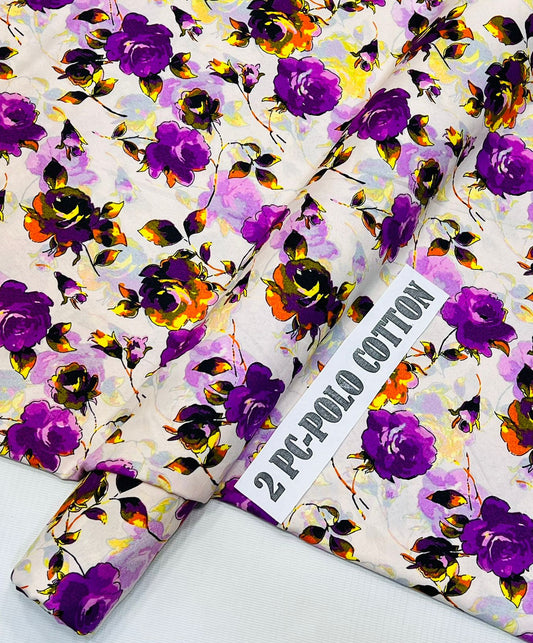 2pc Polo Cotton Unsititched suit -503