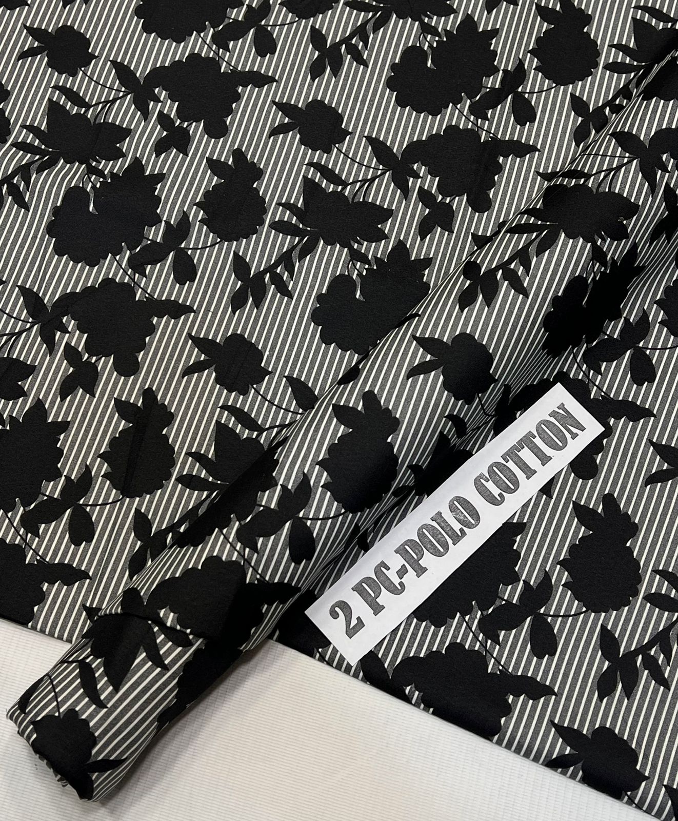 2pc Polo Cotton Unsititched suit -490