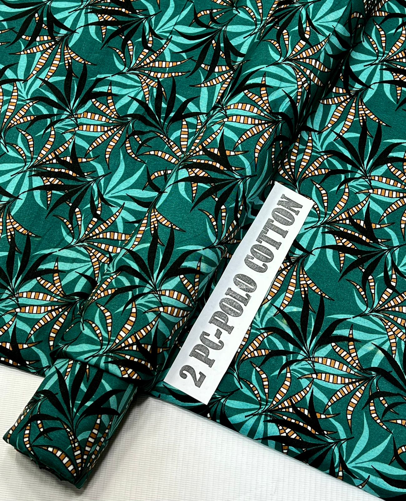 2pc Polo Cotton Unsititched suit -528