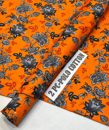 2pc Polo Cotton Unsititched suit -533