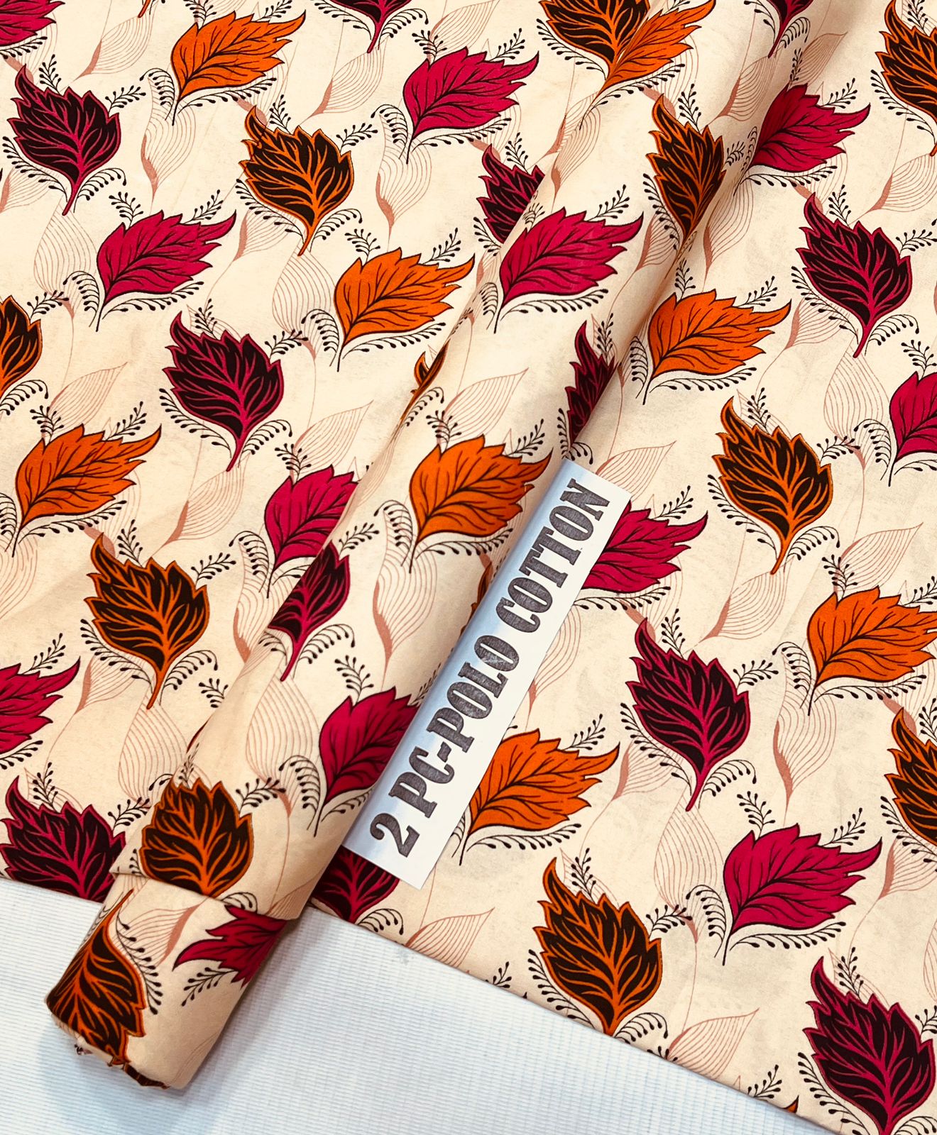 2pc Polo Cotton Unsititched suit -534