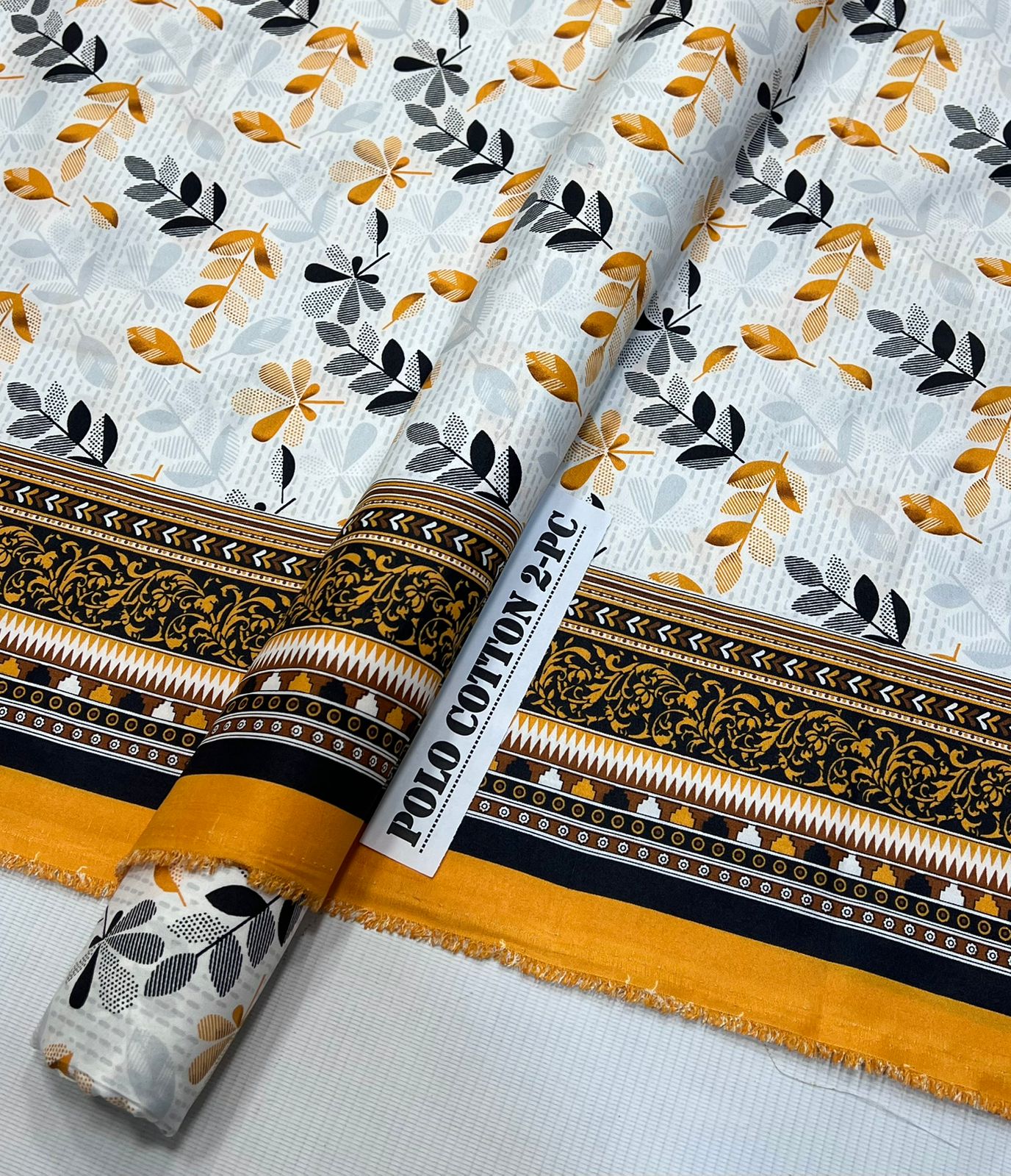 2pc Polo Cotton Unsititched suit -550