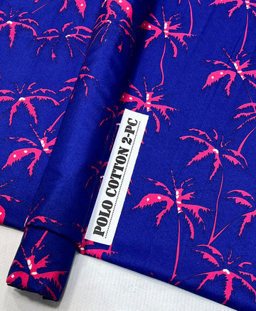 2pc Polo Cotton Unsititched suit -546