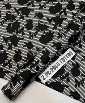 2pc Polo Cotton Unsititched suit -557