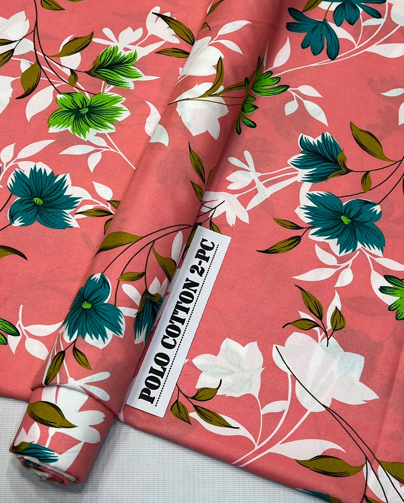 2pc Polo Cotton Unsititched suit -569