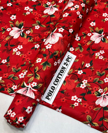 2pc Polo Cotton Unsititched suit -571