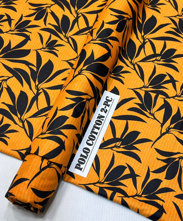 2pc Polo Cotton Unsititched suit -573