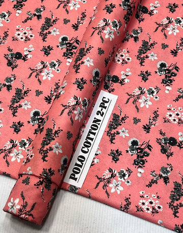 2pc Polo Cotton Unsititched suit -582