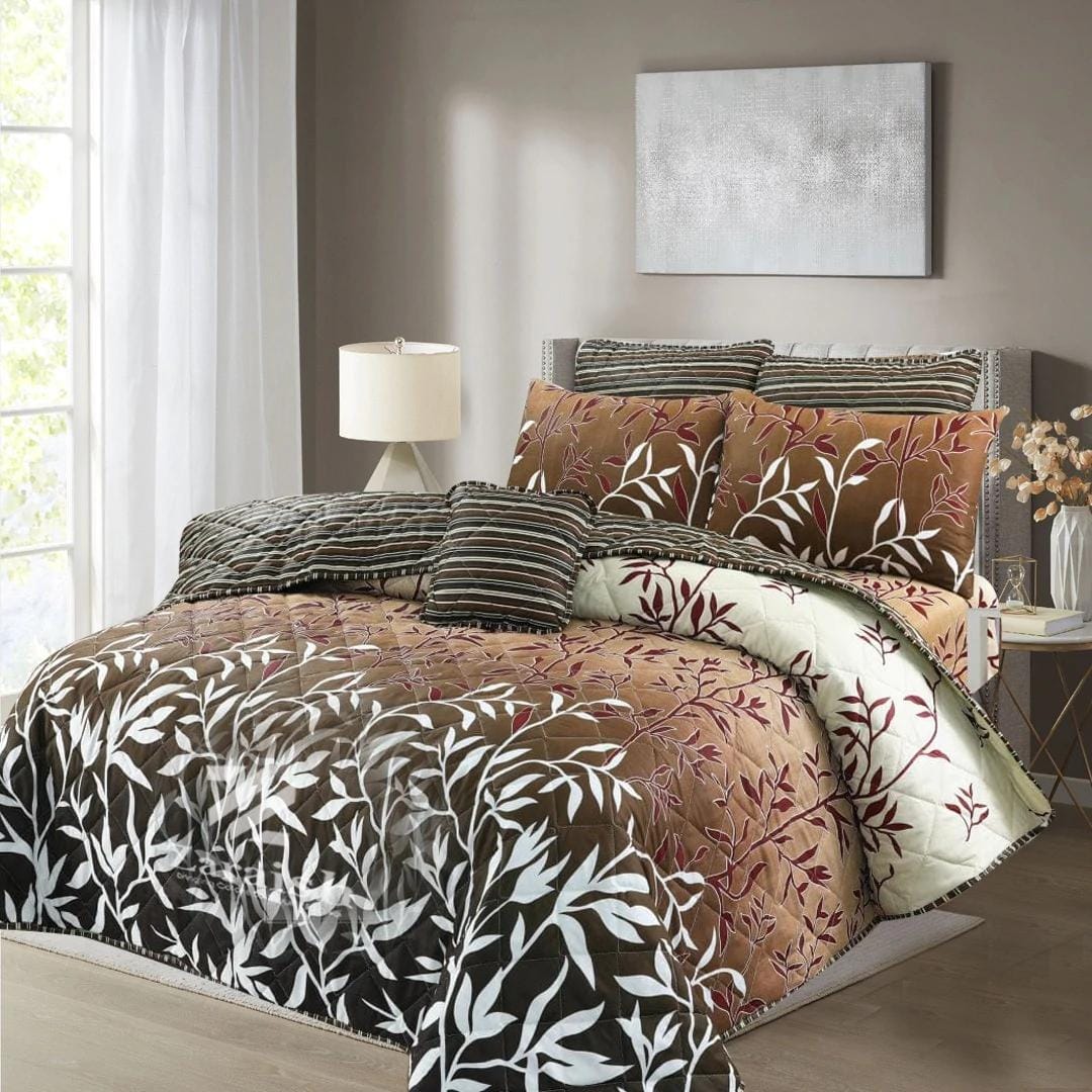 7 Pcs Quilted Comforter Set 2008