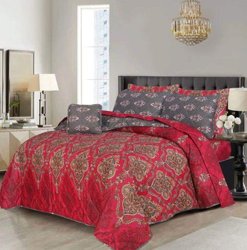 7 Pcs Quilted Comforter Set 2005